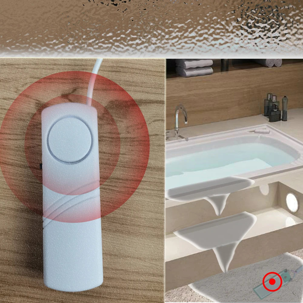 Water Leak Sensor Sound Alarm System Smart Home Automation Water Overflow Level Detector Residential Security Protection