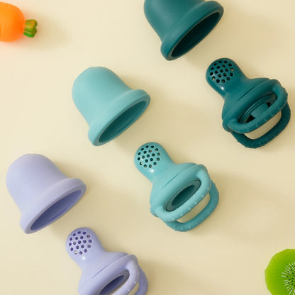 1PCS Baby Silicone Food Supplement Pacifier Pure Color Baby Tableware Portable Baby Fruit Vegatable Feeder Teether Baby Toys