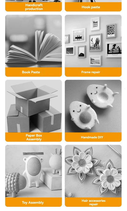 Cordless Hot Melt Glue Gun Child Hand Crafts Home DIY Repair Use 7mm Glue Stick Wireless Glue Gun