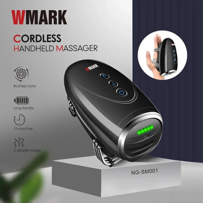 NEW!!! HOTSALE  Cordless Handheld Massager Barber Use,WMARK NG-SM001 Barber Massager Handheld,  2600MAH