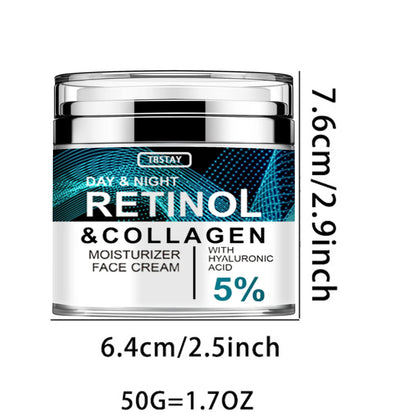 Collagen Retinol Hyaluronic Acid Cream, Retinol and Collagen Face Cream, Anti Againg Collagen Retinol Hyaluronic Acid Cream
