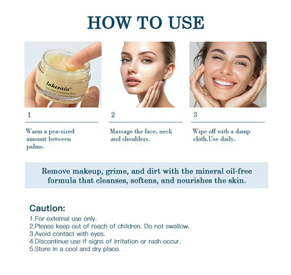 Pro-Collagen Cleansing Balm 3in1 Facial Cleanser For All Skin Types Soften Deep Cleanse Hydrate Makeup Non-greasy Cleansing Balm