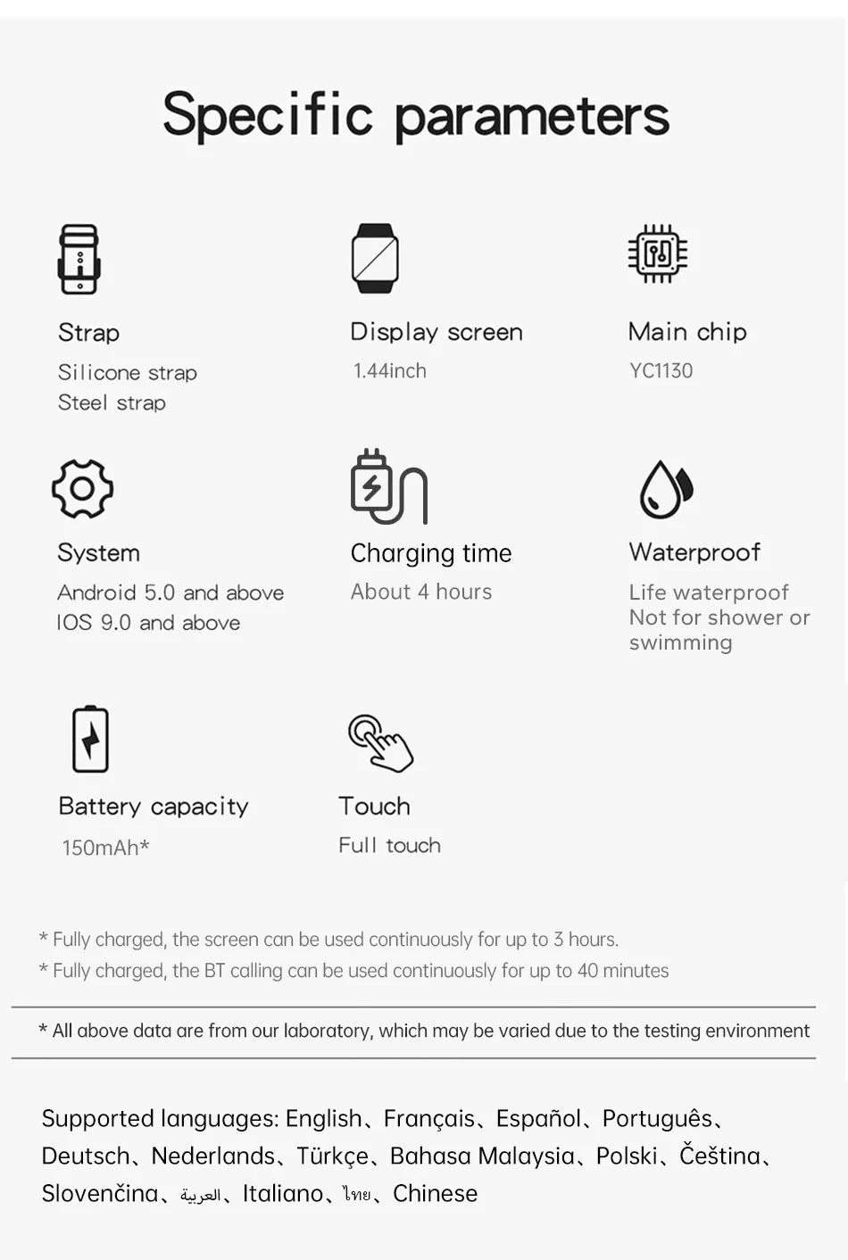 2025 Smartwatch Android Phone 1.44''Inch HD Screen Bluetooth Call Blood Oxygen/Pressure Monitoring Smart Watch Women Men Gift