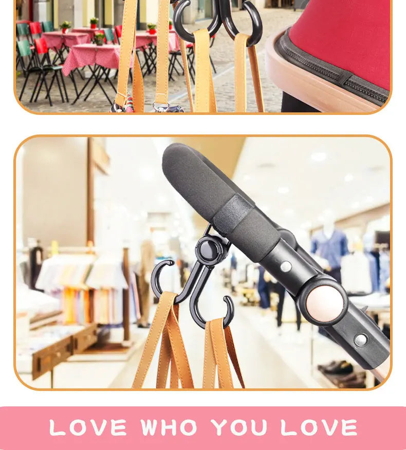1/3pcs Baby Bag Stroller Hook Pram Rotate 360 Degree Rotatable Cart Organizer Pram Hook Crochet Stroller Accessories