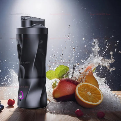 Portable Juicer Blender Cup 700ML USB Rechargeable Outdoor Smoothie Maker Fresh Fruit Mixer with 4 Blades for Travel and Sports.