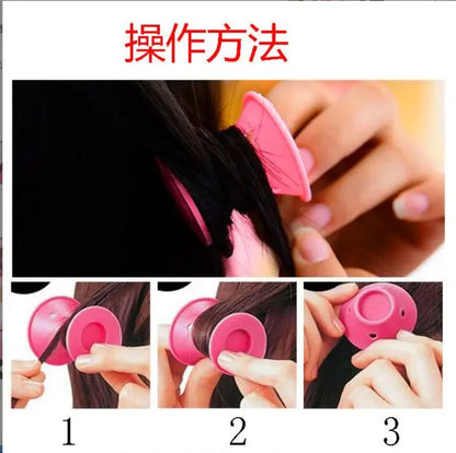 10pcs hair curler foam Hair Rollers Curlers Soft Silicone Hairstyle Roller Wave Formers DIY Curling Hair Styling Tools