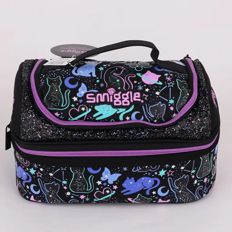Genuine Australian Smiggle Student Backpack Cute And Fashionable Children Stationery Box Backpack Lunch Bag Kettle Student Gift
