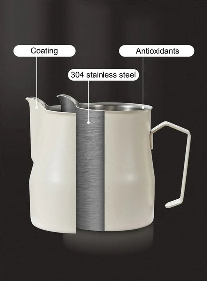 Coffee Milk Frothing Pitcher Jug Stainless Steel With Scale Espresso Steaming Pitchers Professional Milk Foam Jug Barista Craft
