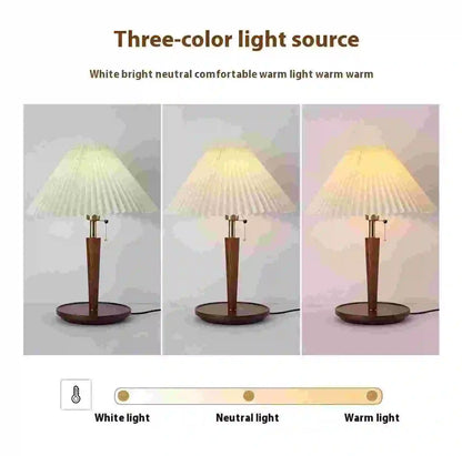 Bedroom bedside lamp, InS-style homestay retro decorative lamp, internet-famous red light, simple study