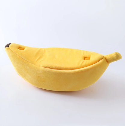 Banana Cat Bed House Funny Cute Cozy Cat Mat Beds Warm Durable Portable Pet Basket Kennel Dog Cushion Cat Supplies Multicolor