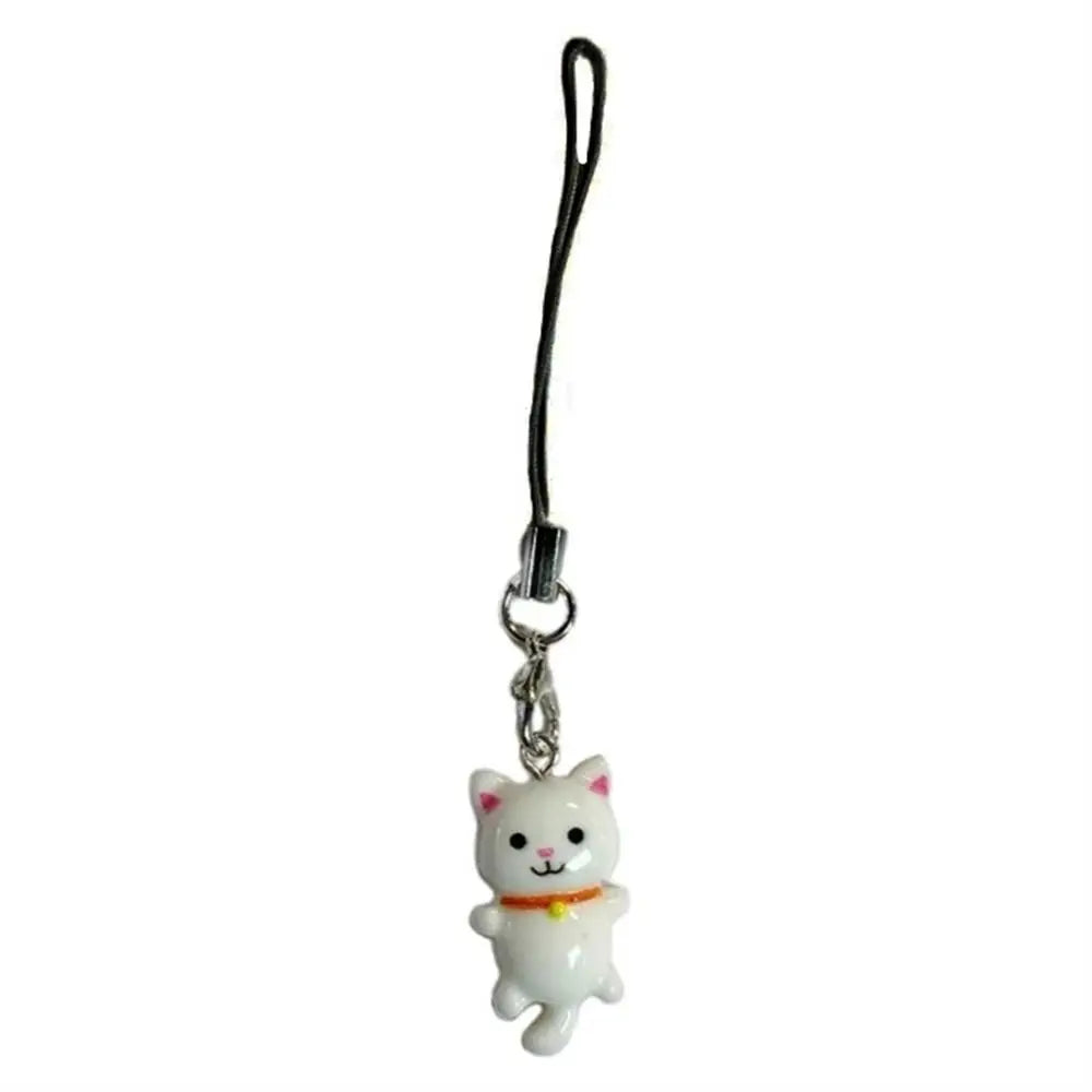 Cat Pendant Phone Strap Anti Lost Keychain Y2K Phone Charm Heart Cute Phone Lanyard Women Girls Phone Accessories