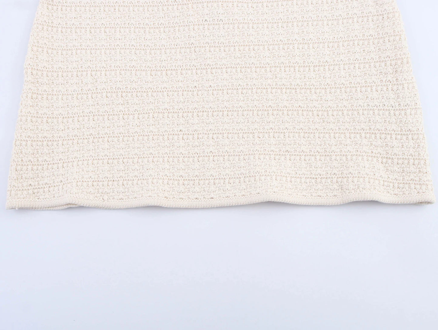 Women's Clothing 2025 New European And American Style Fashionable Knitted Texture Vest Casual Mini Skirt Set