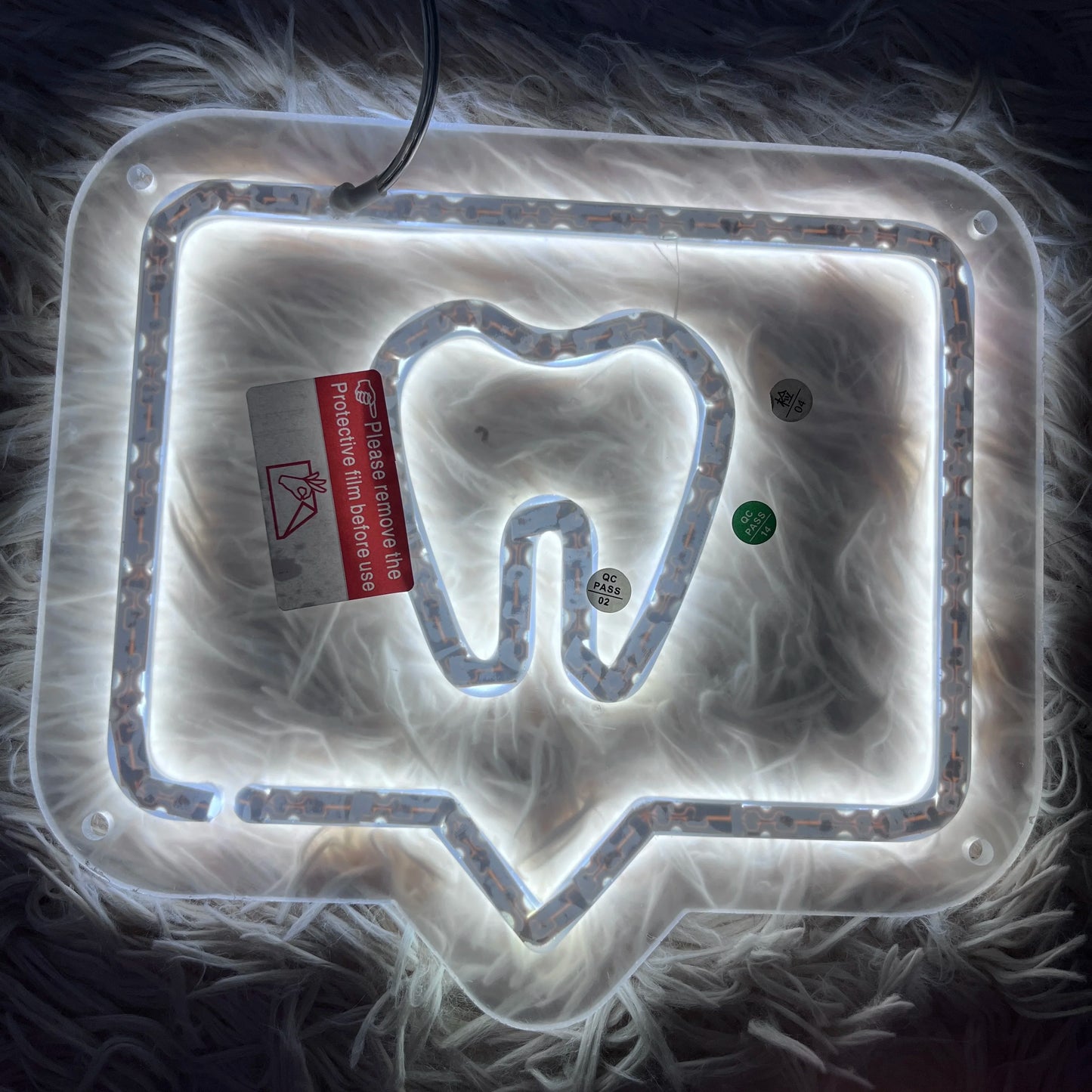 Teeth Logo USB Neon Sign Tooth Led Neon Light Dentist's Office Wall Window Decor Welcoming Sign