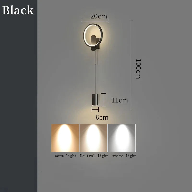 Modern LED Wall Lamp Minimalist Led Light Bedroom Bedside Wall Sconces Living Room Home Indoor Lighting Decorative Lamps