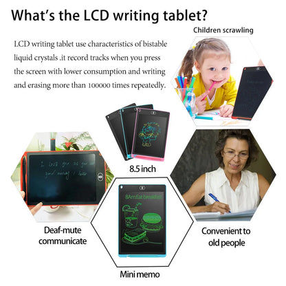 Writing Digital Graphic Drawing Tablets Electronic Handwriting Pad Toys for kids 8.5Inch Electronic Drawing Board LCD Screen
