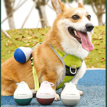 200ml Dog Travel Water Bottle Detachable Bowl Leak Proof Portable Food Feeder Small Dog Cat Supplies for Walking Hiking Travel