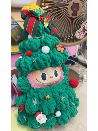 labubu Christmas Limited Edition Christmas Tree labubu Set Clothes Cute Christmas Gift Only Clothes Not Including Dolls