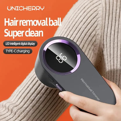 [Rechargeable Lint Remover] Portable Lint Remover Ball | USB Rechargeable Fabric Shaver & Clothes Trimmer with Digital Display,