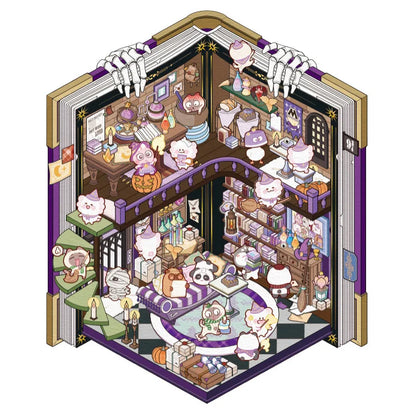 Creative Design Landscaping Sticker for Student Cute Cartoon Magic 3D Stack Scene Scrapbook Sticker Sweet Student Supplies