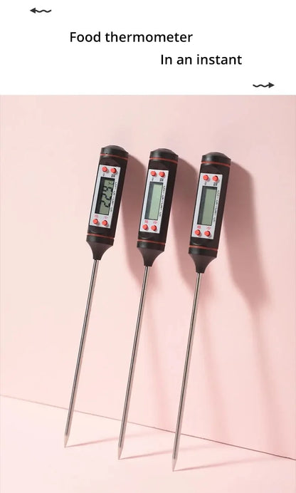 Kitchen Food Baking Digital Thermometer New Meat Thermometer Electronic Probe Type Digital Display Liquid Grill Thermometer