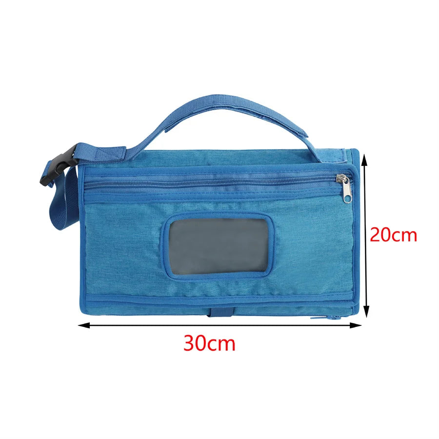 New Portable Waterproof Newborn Diaper Changing Pad for Baby Travel Changing Station Foldable Diaper Changing Pad with Pocket