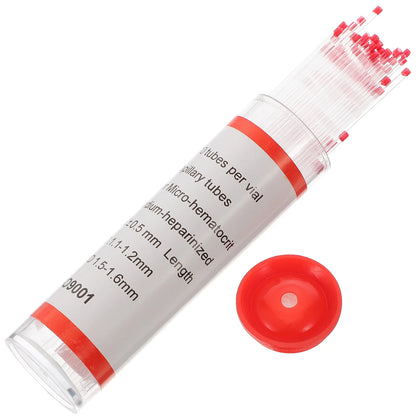 100 Pcs Glass Capillary Tube Borosilicate Micro Hematocrit Melting Pipette Laboratory Hospital Educational Equipment Supplies