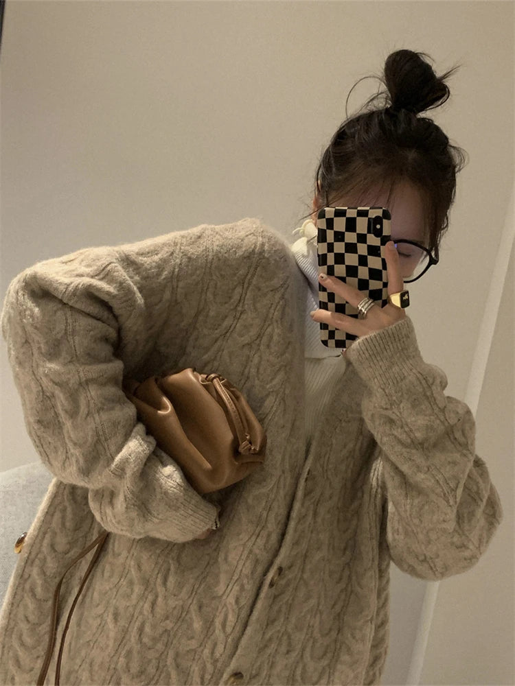 Women Sweater Winter 2 Piece Sets Elegnat Knitted Suits Female Sweaters Vintage Womens Skirt High Waist Autumn Vintage Vestidos