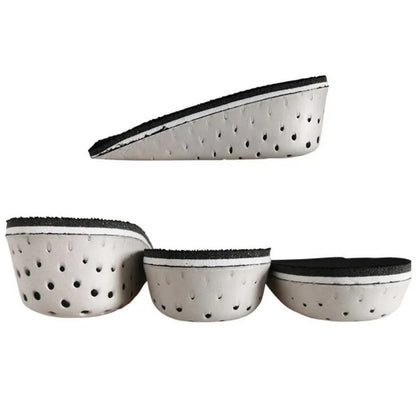 Height Increase Half Shoe Insoles Heel Insert Sports Shoes Pad Cushion Arch Support Unisex 2-5 CM Invisible Heighten Sole Insole