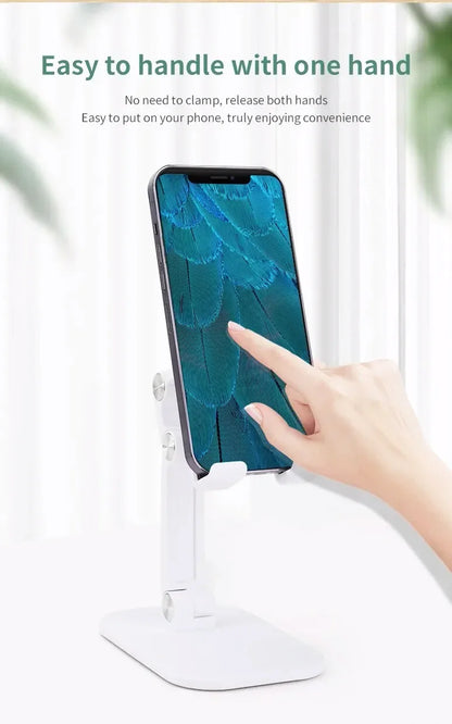 Desktop Phone Holder Can Be Freely Raised And Lowered, Adjustable In Height, Foldable, Portable Tablet For Live Streaming