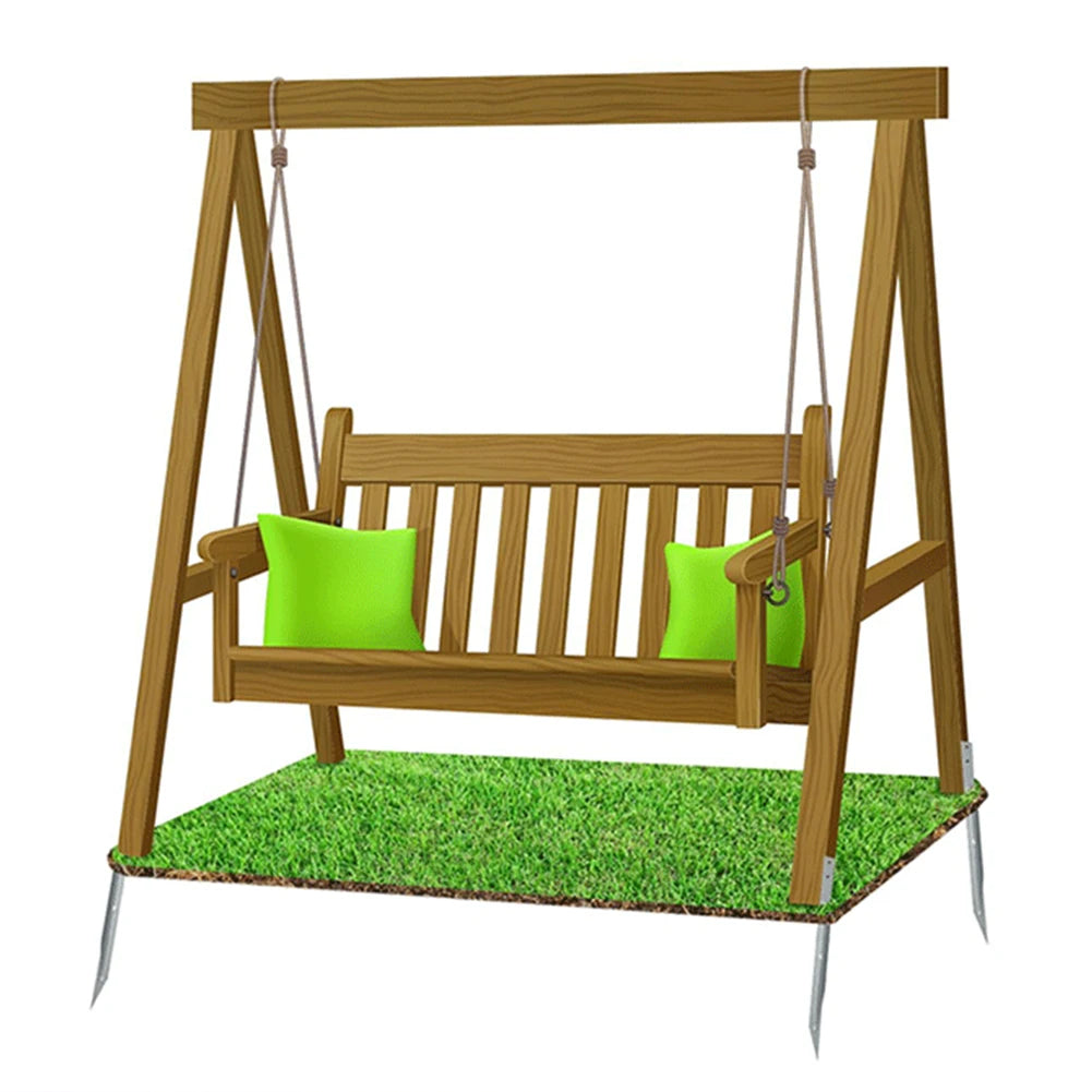 4pcs Swings Metal Anchor Heavy Duty Swing Ground Anchor With Mounting Screws For Securing Outdoor Swings Tool Accessory