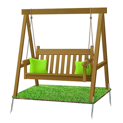 4pcs Swings Metal Anchor Heavy Duty Swing Ground Anchor With Mounting Screws For Securing Outdoor Swings Tool Accessory