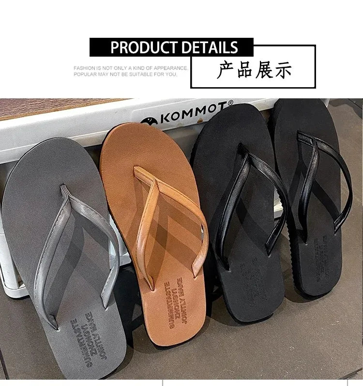 1Pair Flip-flops Women's Summer Slippers for Women Non-slip Ins Outdoor Casual Beach Sandal Women Fashion Outerwear Flip Flops