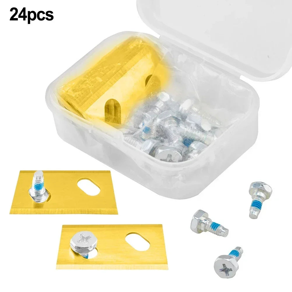 24 Pcs Lawn Mower Replacement Blades For Robomow RK Robot Replacement Parts Garden Power Tools Accessories