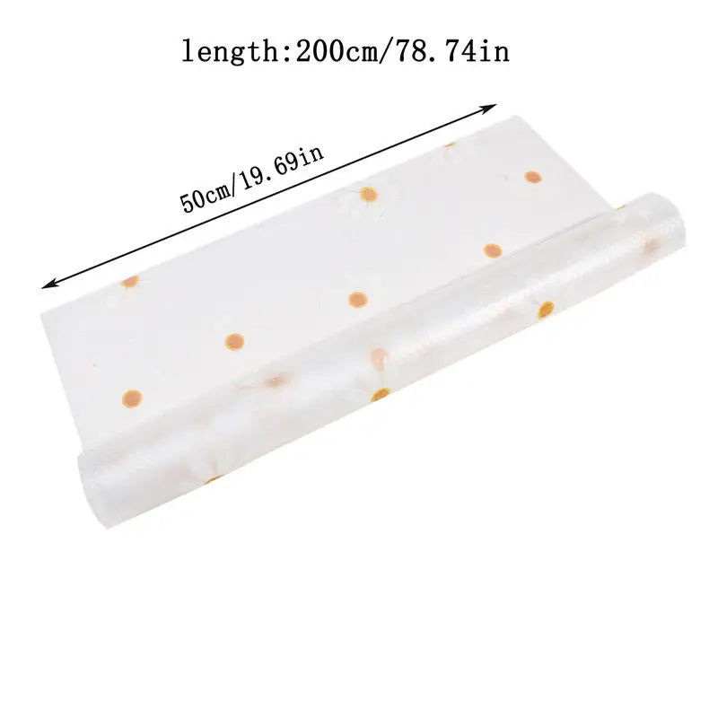 Reusable Drawer Liners Washable Dustproof and Non-slip Placemats Kitchen Cabinet Mats Refrigerator Non-slip Liners Shelf Paper