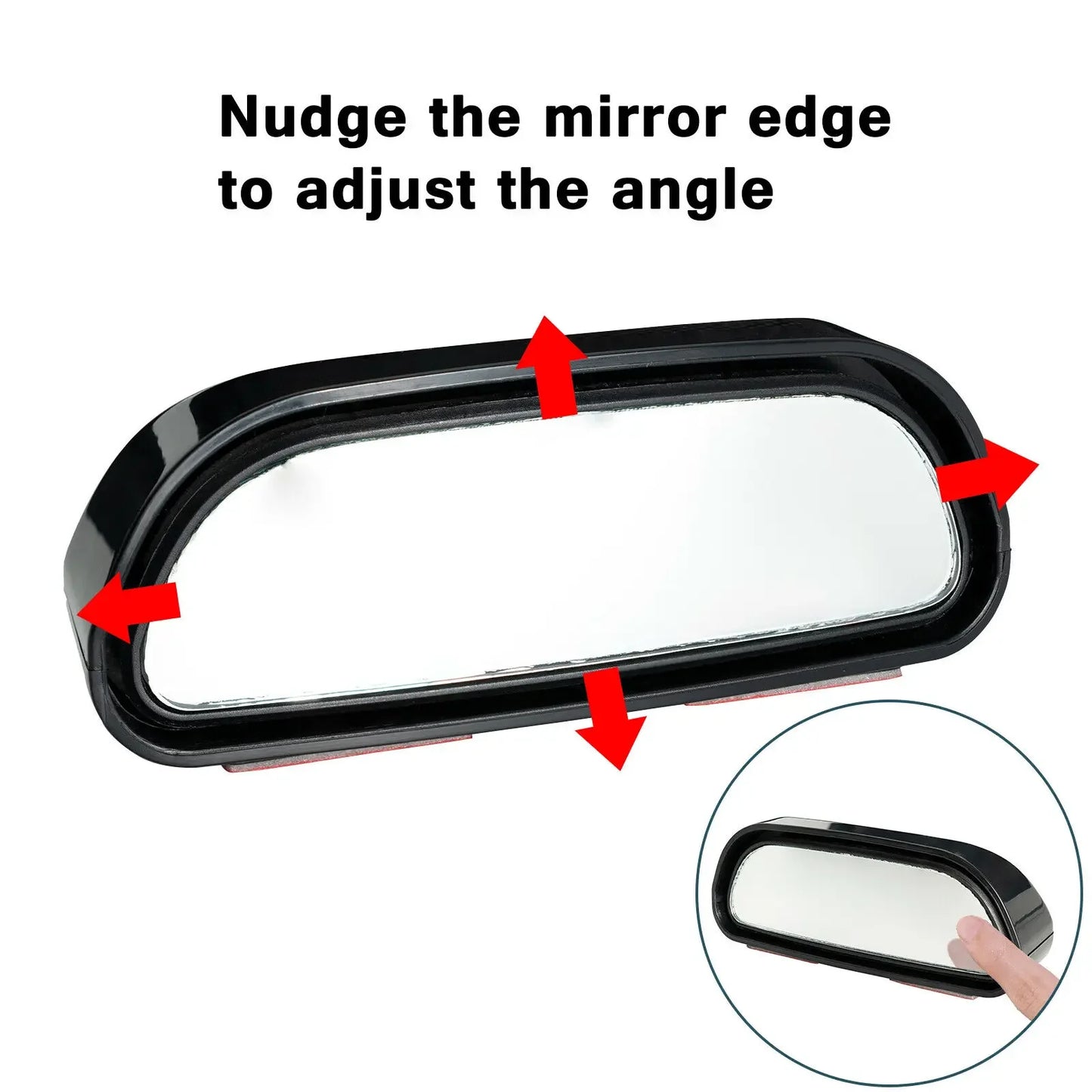 Universal Car Mirror 360° Adjustable Wide Angle Side Rear Mirrors blind spot Snap way for Parking Auxiliary Rear View Mirror