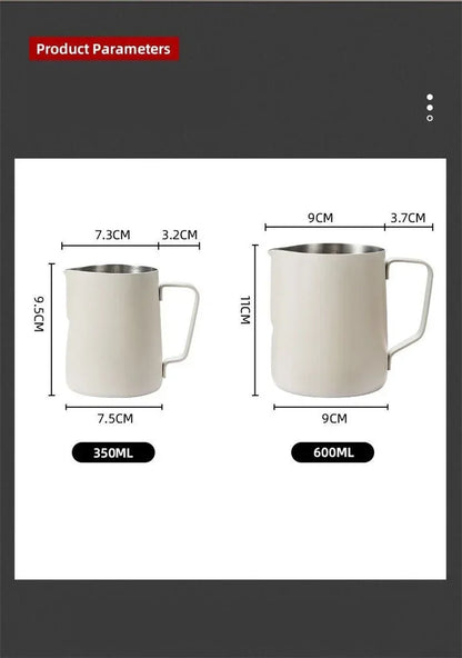 Coffee Milk Frothing Pitcher Jug Stainless Steel With Scale Espresso Steaming Pitchers Professional Milk Foam Jug Barista Craft