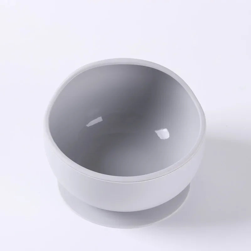 Children Silicone Suction Cup Bowl Feeding Tableware Infant Non-slip Training Learning to Eat Bowl Baby Complementary Bowl