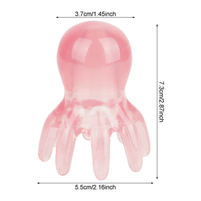Octopus Shape Scalp Massage Comb 8 Tentacles Acupressure Gua Sha Tool for Head Scalp Facial Body Massage