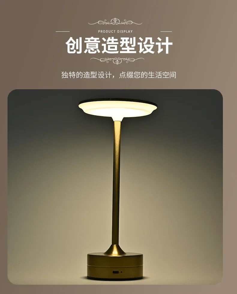 Decorative desk lamp bar bedroom camping ambient light study bedside eye protection led creative gift night light