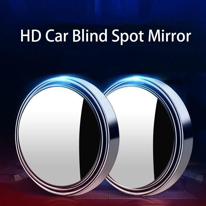 Car Blind Spot Mirror Side View Mirrors 360 Degree Wide Angle Adjustable Round Convex Mirror Driving Safety Auto Accessories