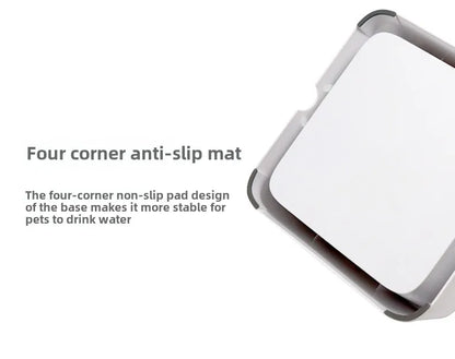 Pet bowl Dog water bowl Non-wet mouth floating bowl anti-spill cat water dispenser anti-splash dog bowl