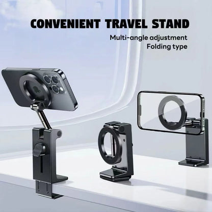 Magnetic Phone Mount Car Phone Holder Mount For Backseat Foldable Smartphones Stand For Calling Navigation GPS Video Recording