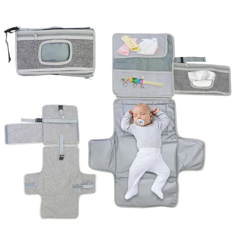Portable changing mat nappy-changing pads covers diaper change mattress waterproof travel maternity pads change table stations