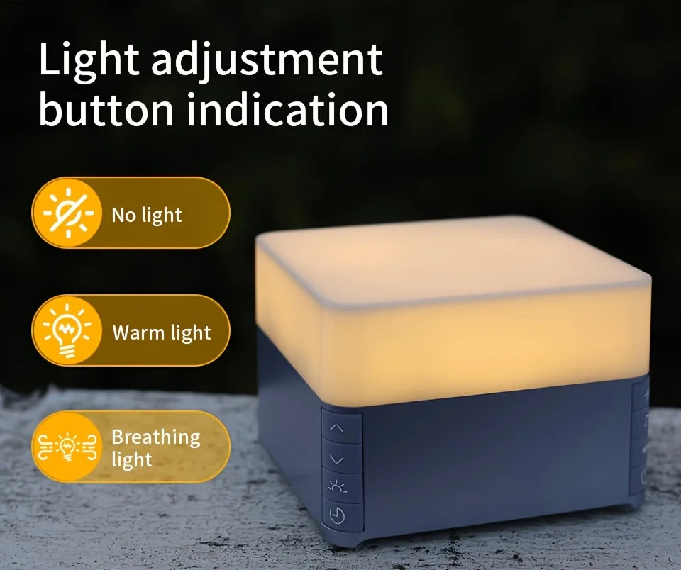 White Noise Sound Machine, Sleep Aid Device with 39 Soothing Sounds & Breathing Light Portable Baby Sleep Soother with Timer