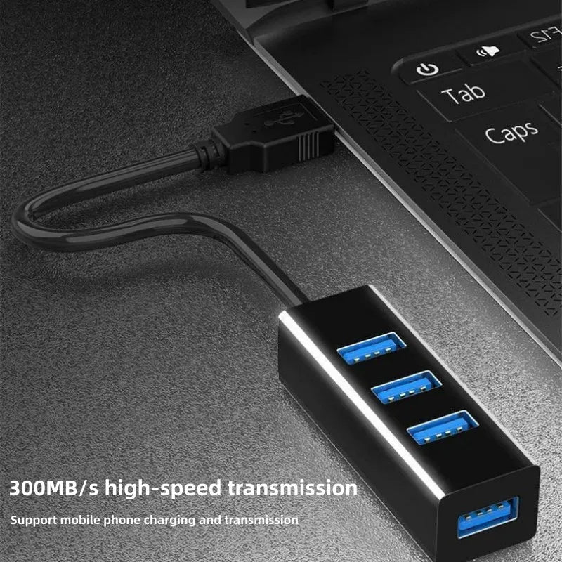 4 in 1 Multi USB Splitter Hub USB Hub USB 3.0 Multiple Expander Switch Hub Docking Stations 30/120CM Cable