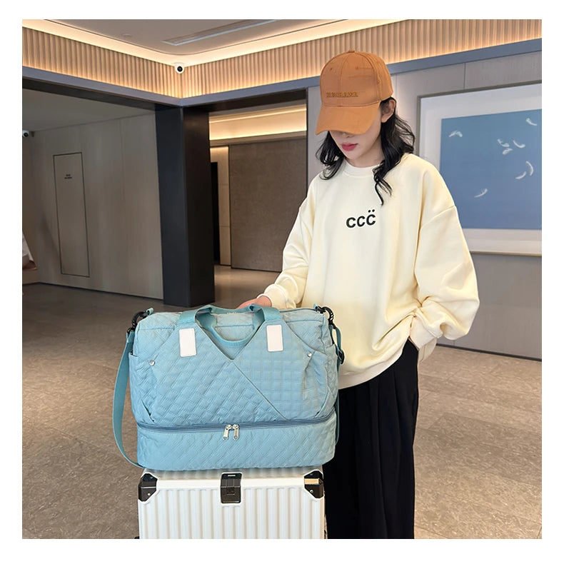 Large Capacity Travel Bags Luggage Organizer Bag Handbag Waterproof Portable Foldable Travel Clothes Storage Bag Shoulder Bags