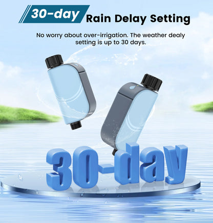 GIRIER Tuya Smart Water Timer WiFi Programmable Sprinkler Controller for Garden Hose Irrigation No Hub Required Works with Alexa