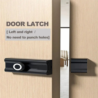 Durable Anti-theft Luminous Door Buckle No Punching Security Sliding Door Bolt Aluminum Alloy Door Catch Furniture Hardware