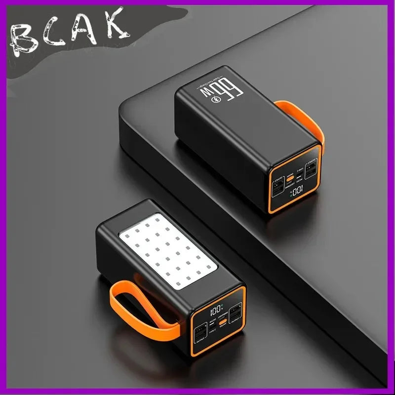 BCAK Style  500000mah 100000mah 200000mah 300000mah Upgraded Version Super power bank fast charge with LED Super Large Capacity