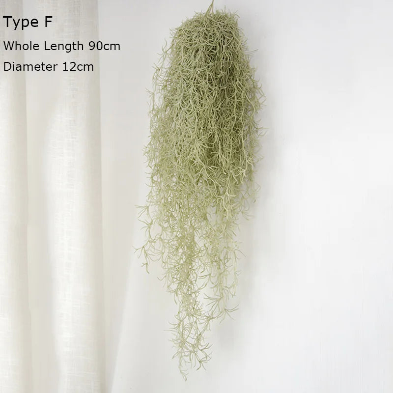 Luxury Air grass series big fake plants plastic wall hanging garden decoration plantas artificiales farmhouse home décor